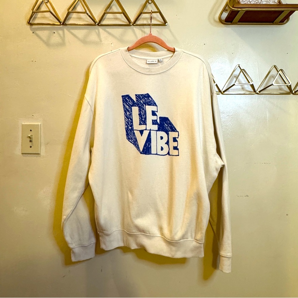 Clare V. Le Vibe Sweatshirt Size Small